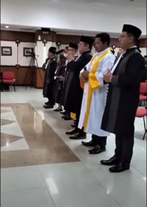 Pelantikan dan pengambilan sumpah calon Advokat KAI @Peng...