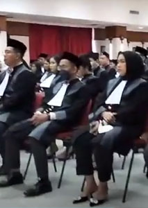 Pelantikan dan pengambilan sumpah calon Advokat KAI @Peng...